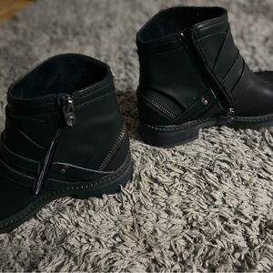 Blowfish Black Sole Ankle Boots
